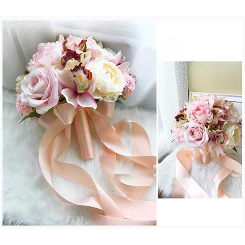 Hand bouquet Korean bridal bouquet rose simulation flowers wedding photography props